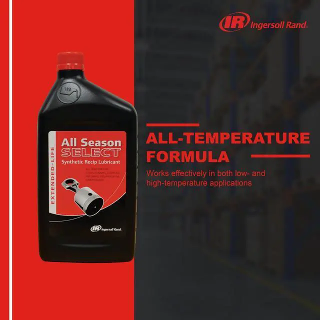 Alt view image 12 of 14 - 38436721 OEM All-Season Select Synthetic Lubricant | All-temperature pneumatic tool oil, ideal for year-round air compressor maintenance, 1L bottle