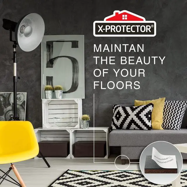 Alt view image 12 of 12 - 24 Heavy-Duty Felt Furniture Pads 1.5 1/4 Square Felt Pads | Thick Pads for Furniture Feet - Best Felt Floor Protectors for Furniture to Prevent Scratches. Protect Your Hard Floor! Brown