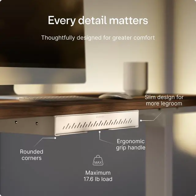 Alt view image 14 of 14 - Under Desk Drawer Hidden Under-Desk Storage Organizer, Easy Install, Large Capacity Metal Sliding Drawer for Home Office, Standing Desk & Workstation (White)