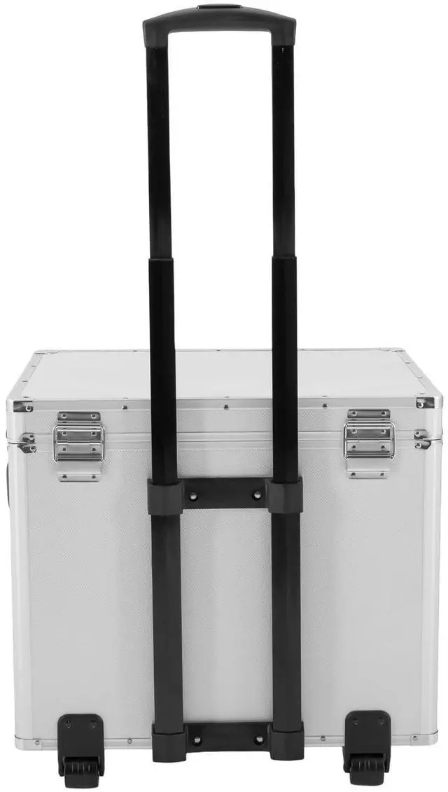 Alt view image 10 of 14 - Portable Locking File Storage, Aluminum Alloy Document Box with Wheels Rolling File Storage Organizer Box Large Capacity Multifunctional Filing Cabinet with Security Code Lock for Office Home