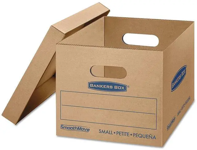 Alt view image 8 of 12 - 20-Pack Small Classic Moving Boxes with Reinforced Handles | Pack books, files, and dense items with sturdy small boxes built for easy carrying and organized moves