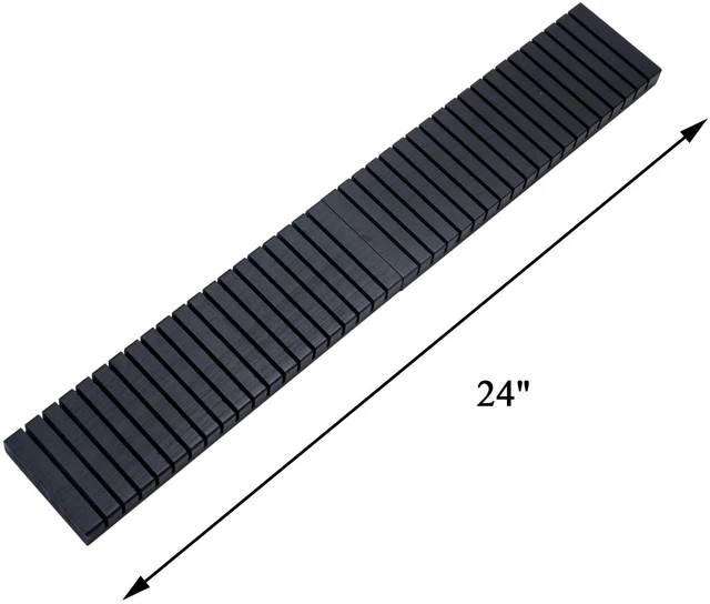 Alt view image 9 of 14 - 8Pcs 12" Wood Name Badge Holder Organizer, Business Card Holder | Black Counter Card Holder Stand for Name Tag ID Badge Plastic Card Holders, Detachable Display Tray for Desk Office Reception