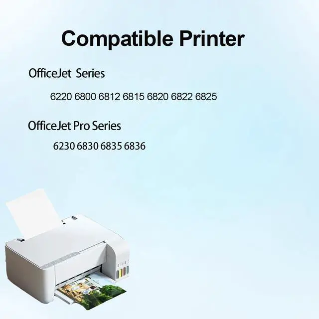 Alt view image 8 of 12 - 934XL 935 High Yield Ink Cartridge Use for Officejet Pro 6200 6230 6835 Officejet 6812 6815 6820 6800 Printers (4-Pack)