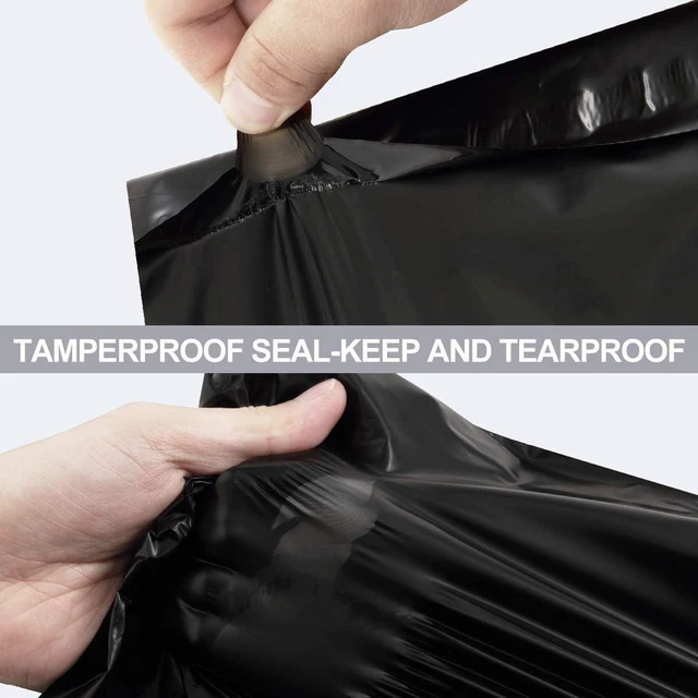 Alt view image 6 of 6 - 24 x 24 Inch Packaging Supplies Black Poly Mailers Self-Sealing Shipping Envelopes Plastic Mailing Bags 2.5 Mil Thickness 24"x24" (250)
