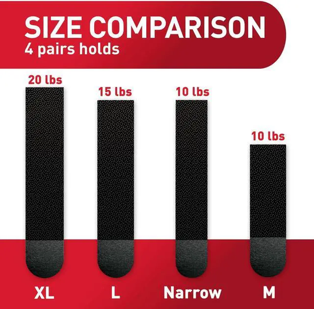 Alt view image 12 of 14 - Command 10 lb Medium 16 Pairs Picture Hanging Strips (32 Strips), Damage-Free Hangers for Picture Frames, No Tools Required, Great for Home Room Wall Decor, Black Adhesive
