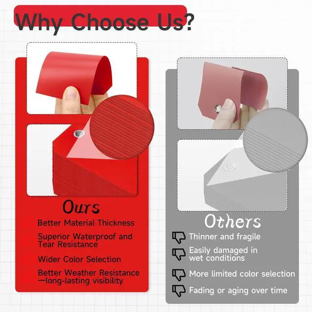 Alt view image 11 of 14 - 1000 Pieces Plastic Shipping Tags with Wire Labeling Tags Waterproof Hang Tags with Reinforcement Hole Writable Luggage tag Loops for Equipment Inventory Parts Garage (Red, 4 3/4" x 2 3/8")