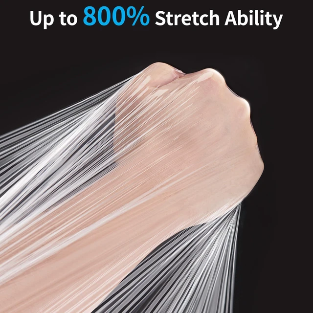 Alt view image 11 of 14 - Stretch Film, 15" x 820' Shrink Wrap for Pallet Wrap, 80 Gauge | Industrial Strength Stretch Wrap up to 800% Stretch with Handles, Moving Wrapping Plastic Roll, 4 Pack