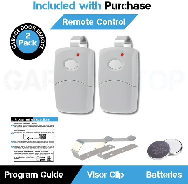Alt view image 10 of 12 - 2X for Multicode Linear 308911, 10 dip Switch Gate Opener Remote 300MHz, Multi Code Garage Door Opener Remote, Garage Clicker Replacement