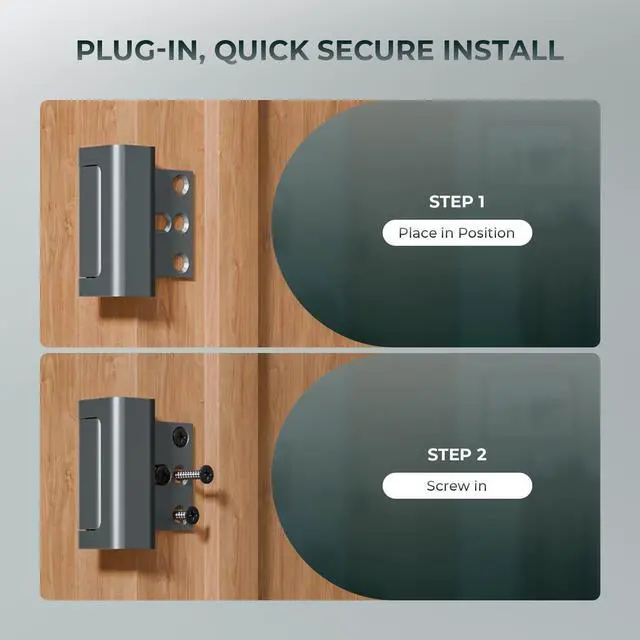 Alt view image 14 of 14 - Home Security Door Reinforcement Lock, Childproof Safety Latch | 1Pack Top Door Lock Stopper for Toddlers Safety, Prevents Home Unauthorized Entry, Aluminum Construction, Withstands 800lbs