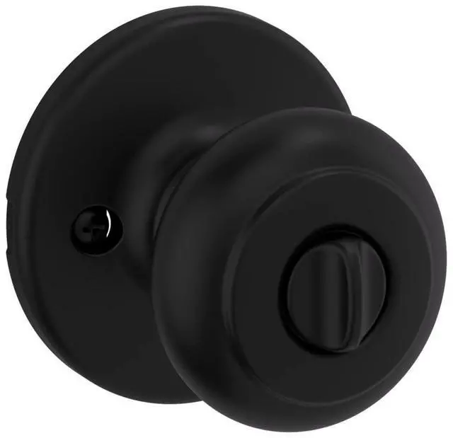 Alt view image 10 of 14 - 400CV-514SV1 Cove Knob Entry Door Lock SmartKey New Chassis with 6AL Latch and RCS Strike Iron Black Finish
