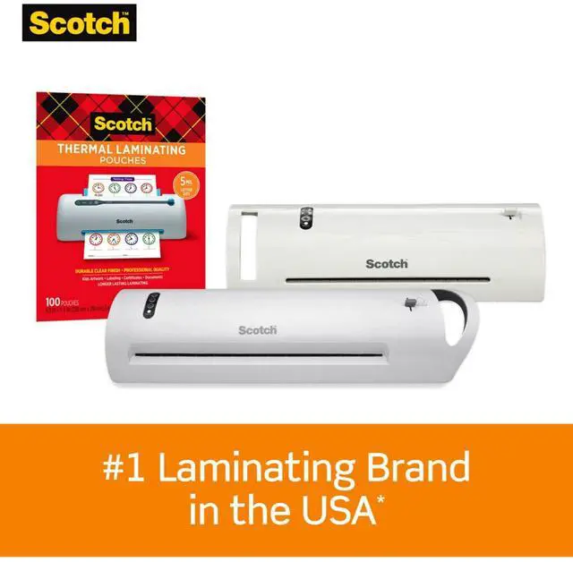 Alt view image 9 of 12 - Thermal Laminator with 20 Thermal Pouches, 9-inch Width, Gray (TL901X-20)