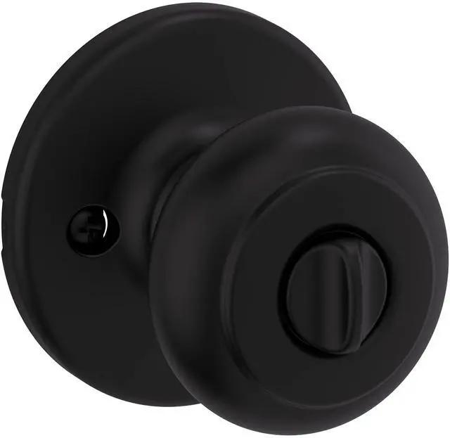 Alt view image 11 of 14 - 400CV-514SV1 Cove Knob Entry Door Lock SmartKey New Chassis with 6AL Latch and RCS Strike Iron Black Finish