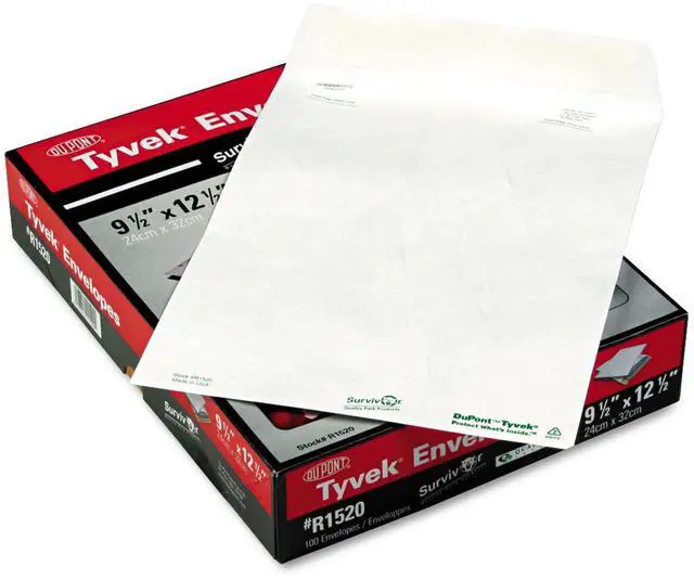 Alt view image 5 of 8 - Survivor R1520 Tyvek Mailer, 9 1/2 x 12 1/2, White (Box of 100)