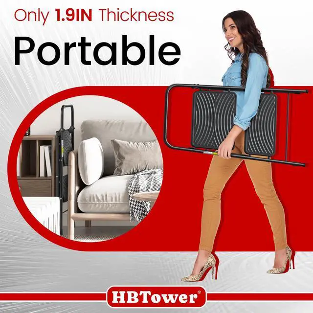 Alt view image 13 of 14 - 2 Step Ladder, Step Stool with Wide Anti-Slip Pedal | Step Ladder Folding Step Stool for Adults, Lightweight Steel Portable ladders for Home Kitchen