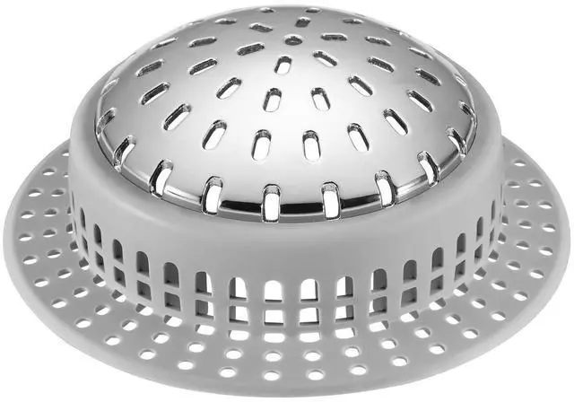 Alt view image 7 of 12 - Bathtub Drain Hair Catcher Shower Drain Cover Sink Drain Protector | Bathroom Sink & Bathtub Drain Strainer for Pop-Up & Regular Drains, grey