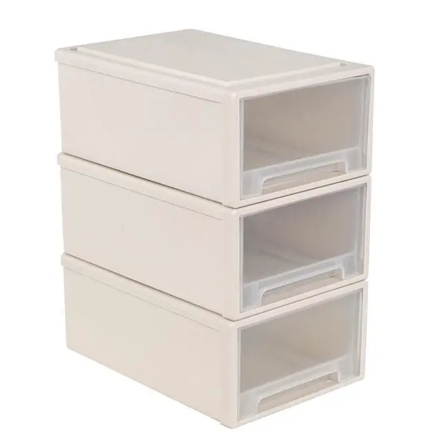 Alt view image 8 of 14 - 12 Quart Stacking Drawer, Plastic Storage Drawer Unit, 3-Pack