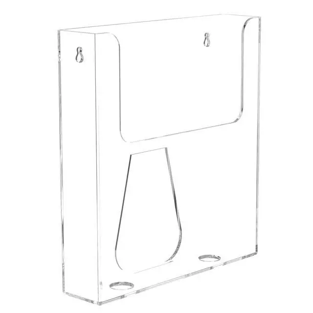 Alt view image 9 of 14 - Acrylic Brochure Holder for Wall Mounting, Clear Display for 8.5" x 11" Flyers, Literature Holder for Magazines, Pamphlets, Menus, Includes Screws & Plastic Anchors Pack of 8