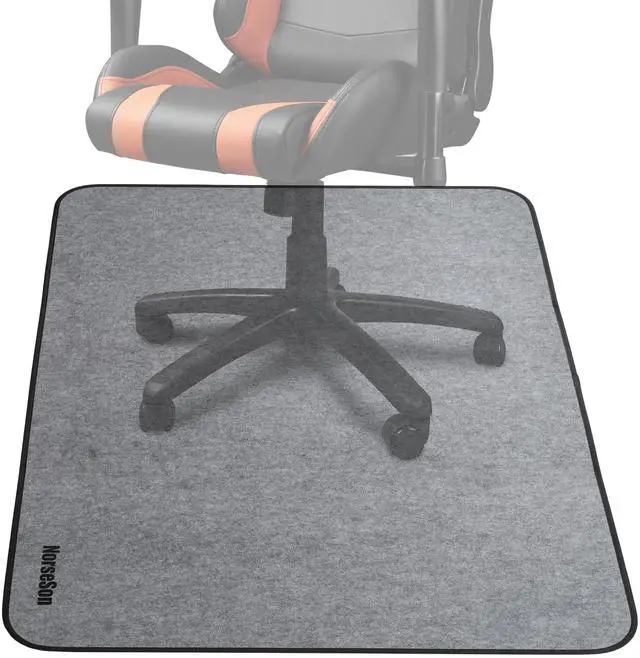 Alt view image 8 of 14 - Chair Mat for Carpet, Multi-Surface Grip, Gray, 48" x 36" | Curl & Crack Resistant Floor Protector, Office Desk Chair, Silent Rolling Gaming Chair | 2-3X Thicker Than Standard at 0.25"