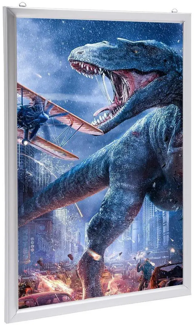 Alt view image 12 of 14 - 24 x 36 Inch LED Movie Poster Frame Home Theater Wall Mounted Advertising Picture Frame Display Led Light Box Sign Advertising Display