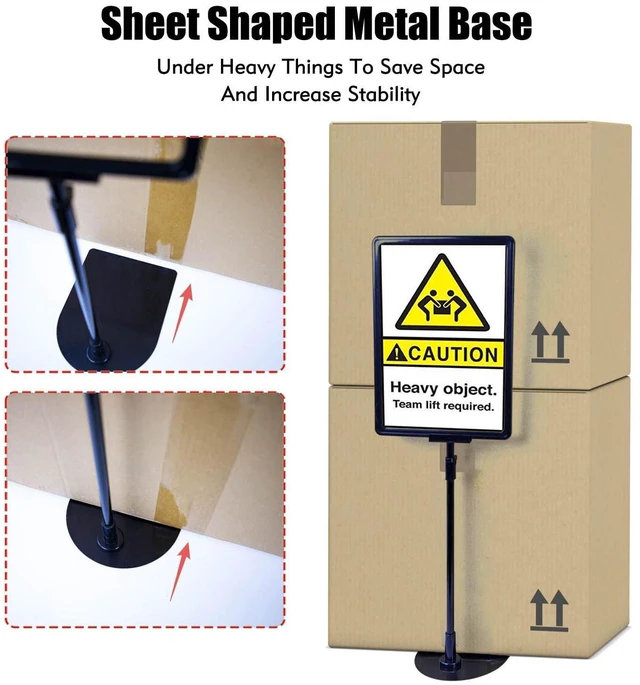 Alt view image 13 of 14 - Sign Holder Stand 8.5 x 11, Indoor Portable Lightweight Signage Display for Table Top & Floor, for Event Business Store Retail Vender Booth Advertisement Trade Show (8.5x11, 6Pack)