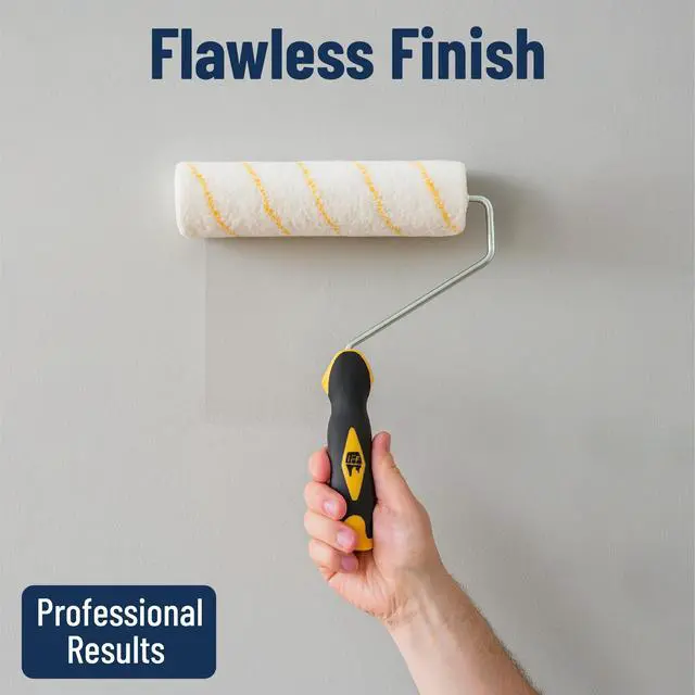 Alt view image 10 of 14 - Bates- Paint Roller Kit, 19 pcs, Roller Set with Microfiber Sleeves & Frame | for Walls, Cabinets, Interior and Exterior Painting