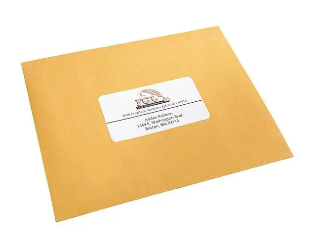 Alt view image 7 of 10 - Laser Label, 2 x 4 Inches, White, Box of 2500, 2 Packs (30609)