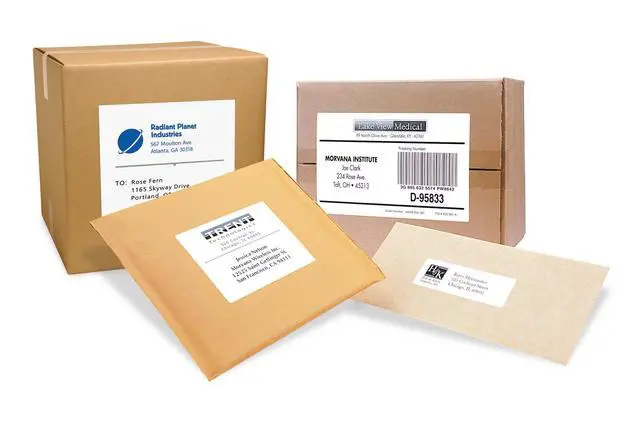 Alt view image 10 of 10 - Laser Label, 2 x 4 Inches, White, Box of 2500, 2 Packs (30609)