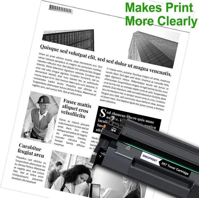 Alt view image 14 of 14 - Compatible Toner Cartridge for Canon 057 Black CRG-057 3009C001 for Canon imageCLASS MF449dw MF448dw MF455dw MF445dw LBP228dw LBP226dw lbp227dw LBP236dw Printers(4 Pack-Black)