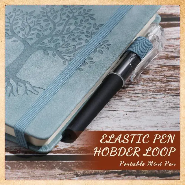 Alt view image 11 of 12 - 30 Set A6 Leather Pocket Notebook Journals with Pens, Small Hardcover Notebooks Set, 3.7 x 5.5 Inch Mini Lined Journals with Pen Holder for School Office Business Gift (Retro Color)