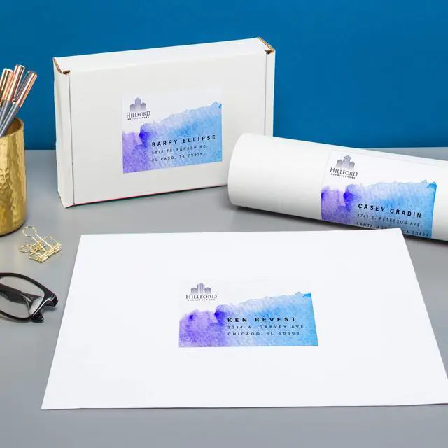 Alt view image 14 of 14 - ® Matte White Rectangle Labels, Sure Feed® Technology, 2" x 5", 400 Matte White Printable Labels