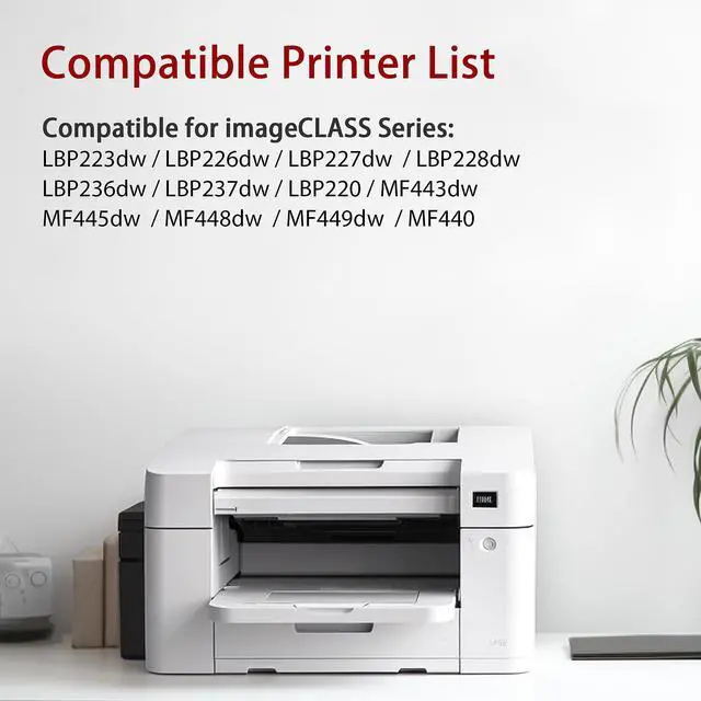 Alt view image 8 of 12 - 057 Toner Cartridge Replacement for Canon 057 Toner Cartridge CRG-057 057H to Use with MF445dw MF448dw MF449dw LBP226dw LBP227dw Printer (2 Black)