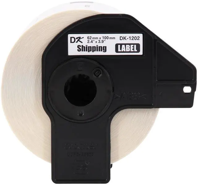 Alt view image 2 of 2 - Genuine DK-12023PK Die-Cut Shipping Paper Labels, Long Lasting Reliability, 300 Labels Per Roll, (3) Rolls per Box, White (DK12023PK)