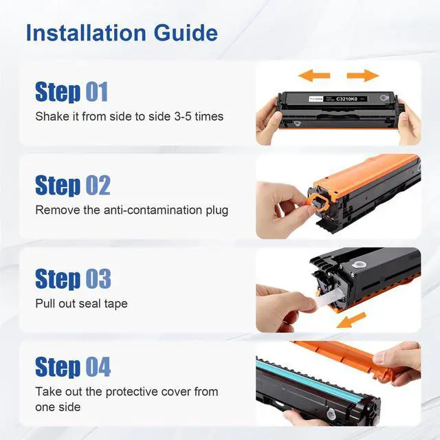 Alt view image 12 of 14 - Compatible C3210 Black Toner Cartridges Replacement for Lexmark C3210K0 Black Toner Cartridge for Lexmark C3224 C3326 C3426 MC3224 MC3326 MC3426 Series Printer - 1 Pack,with Chip