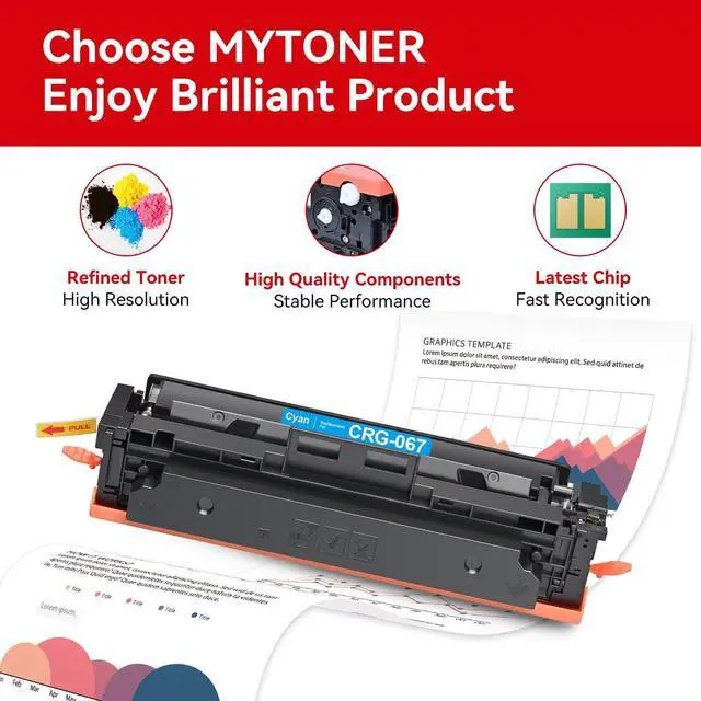 Alt view image 9 of 14 - 067 Toner Cartridge Set 4 Pack for MF656Cdw MF654Cdw LBP632Cdw | With Chip, High Yield, Replacement for Canon 067H, Compatible with Color imageCLASS MF650C MF653Cdw LBP630C LBP633Cdw Printer