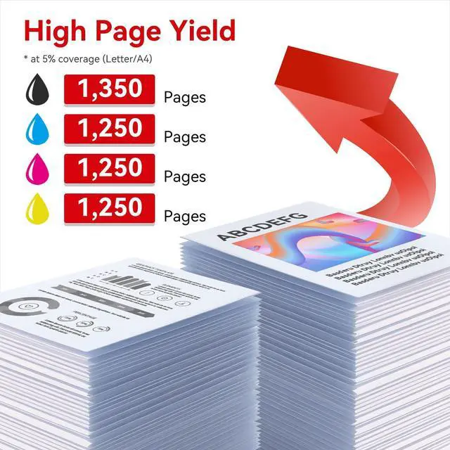 Alt view image 12 of 14 - 067 Toner Cartridge Set 4 Pack for MF656Cdw MF654Cdw LBP632Cdw | With Chip, High Yield, Replacement for Canon 067H, Compatible with Color imageCLASS MF650C MF653Cdw LBP630C LBP633Cdw Printer