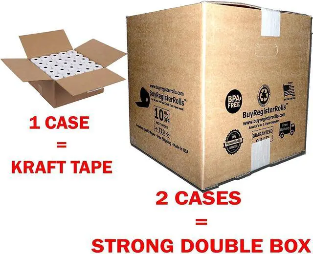 Alt view image 11 of 14 - 3 1/8" x 190' (50 POS Rolls) Bpa Free Thermal Receipt Printer Paper 318190