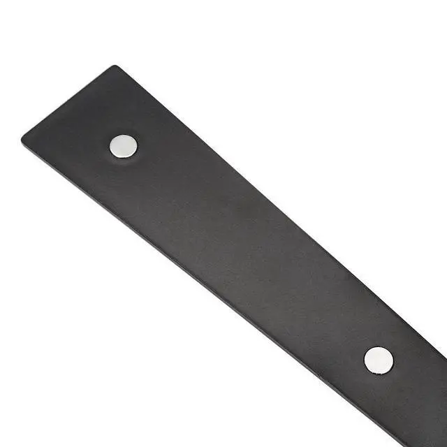 Alt view image 13 of 14 - Magnetic Decorative Garage Door Curb Appeal Faux Hinges Handles Hardware Kit Color Black