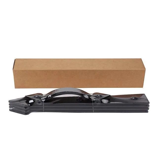 Alt view image 14 of 14 - Magnetic Decorative Garage Door Curb Appeal Faux Hinges Handles Hardware Kit Color Black