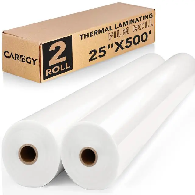 Alt view image 6 of 10 - Thermal Laminating Film Roll 2 Pack 1.5 Mil | 1 Inch Core Laminate Rolls,25" x 500',School Lamination