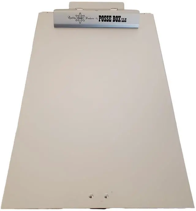 Alt view image 8 of 14 - Bottom-Opening Dual Compartment Clipboard PB-37C · Anodized Aluminum Silver · 14" x 9" x 1-1/2" · Storage Organizer