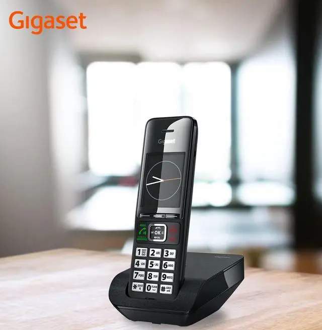 Alt view image 14 of 14 - Comfort 552 - Elegant Cordless Phone for DECT Base - Made in Germany - Hands-Free Function - Big Phone Book, Titanium-Black