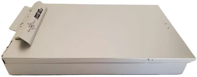 Alt view image 10 of 14 - Bottom-Opening Dual Compartment Clipboard PB-37C · Anodized Aluminum Silver · 14" x 9" x 1-1/2" · Storage Organizer