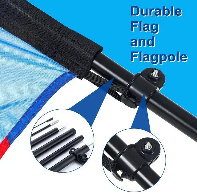 Alt view image 13 of 14 - 3 Pcs Car Wash Sign Car Wash Flags Feather Flag Banner Auto Detail Hand Wash Sign Feather Advertising Flag with Pole Kit Weatherproof Polyester Flag for Business Advertising