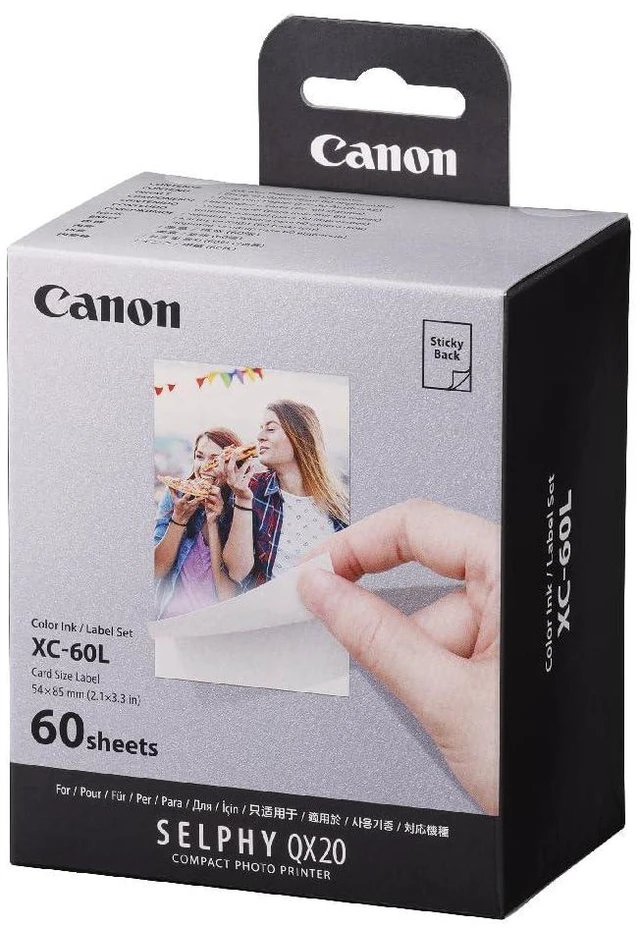 Alt view image 5 of 8 - XC-60L Color Ink/Paper Set for SELPHY QX20 Photo Printer, 60 Sheets