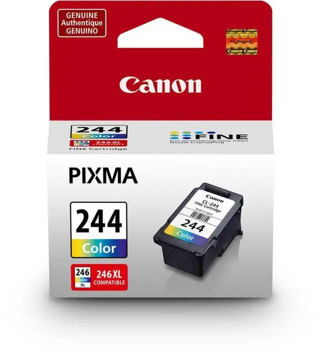 Alt view image 4 of 4 - 2 Pack CL-244 Color Ink Cartridge for PIXMA IP, MX, MG, TS, and TR Series All-in-One Inkjet Printers - 6.2ml