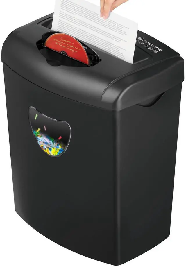 Alt view image 8 of 14 - Paper Shredder for HomeShred 12 Sheet Cross Cut,5.55-Gallon Basket, P-4 Security,Shred Paper/Cards/CDs/Staples/Clips - Jam Proof System for Home Office