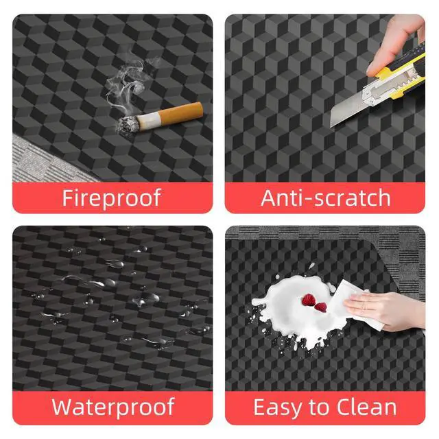 Alt view image 10 of 14 - Office Chair Mat for Carpet, 60"x48"Gaming Computer Desk Mat for Low Pile Carpet, Heavy Duty Floor Protector Mat for Rolling Chairs, Easy Glide Chair Mat for Home Office