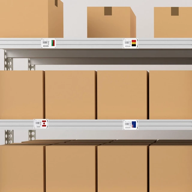 Alt view image 9 of 12 - 100 Pcs Magnetic Label Holder 5.5 x 3.5 Inches Pallet Rack Sign Holder Clear Plastic Protectors Magnetic Data Card Holders File Cabinet Labels for Metal Racks and Shelves Window