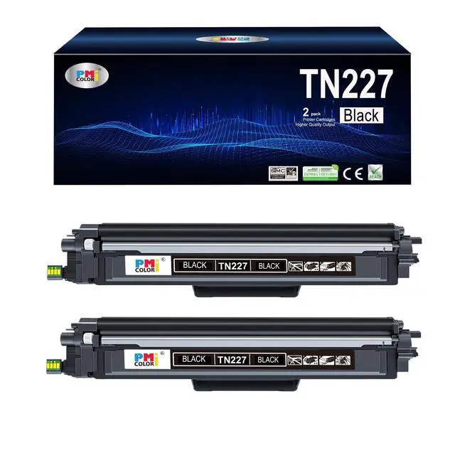 Alt view image 2 of 2 - TN227 Black Toner Replacement for Brother TN227BK TN-227 | HL-L3210CW HL-L3230CDW HL-L3290CDW MFC-L3710CW MFC-L3750CDW MFC-L3772CDW Printer (2-Pack)