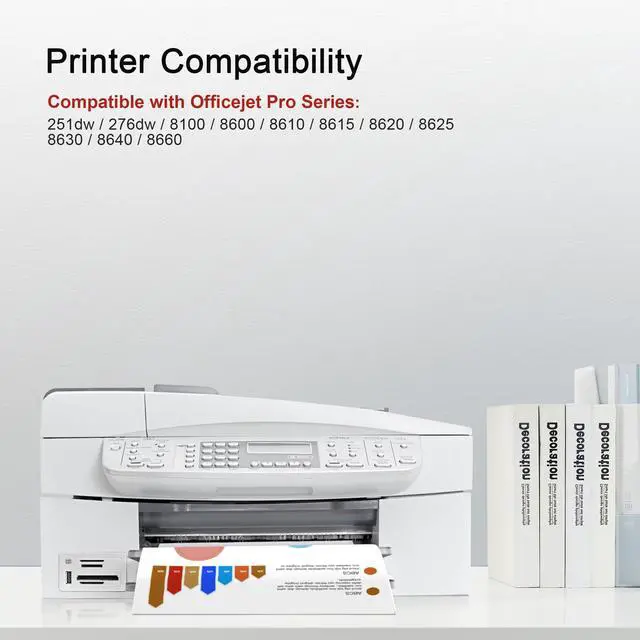 Alt view image 9 of 14 - 950XL and 951XL Ink Cartridges Combo Pack 5-Pack Replacement for HP 950XL 951XL Ink Cartridges for HP Printers Officejet Pro 8600 8610 8620 8100 8630 76DW 251DW, 2 Black,Cyan,Magenta,Yellow | C2P01FN